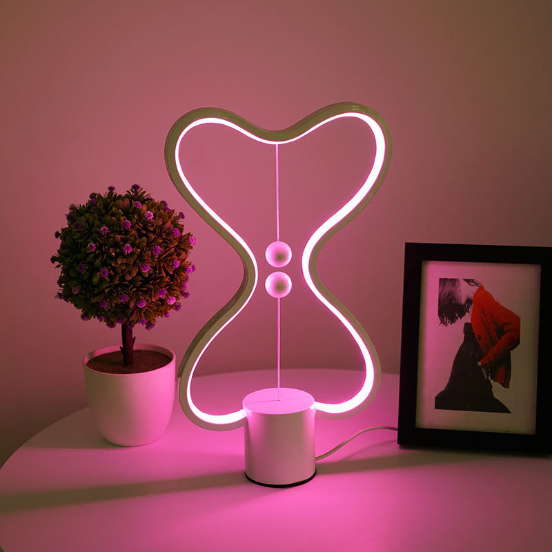 Lámpara Led de 7 colores para equilibrar la luz nocturna, alimentada por USB