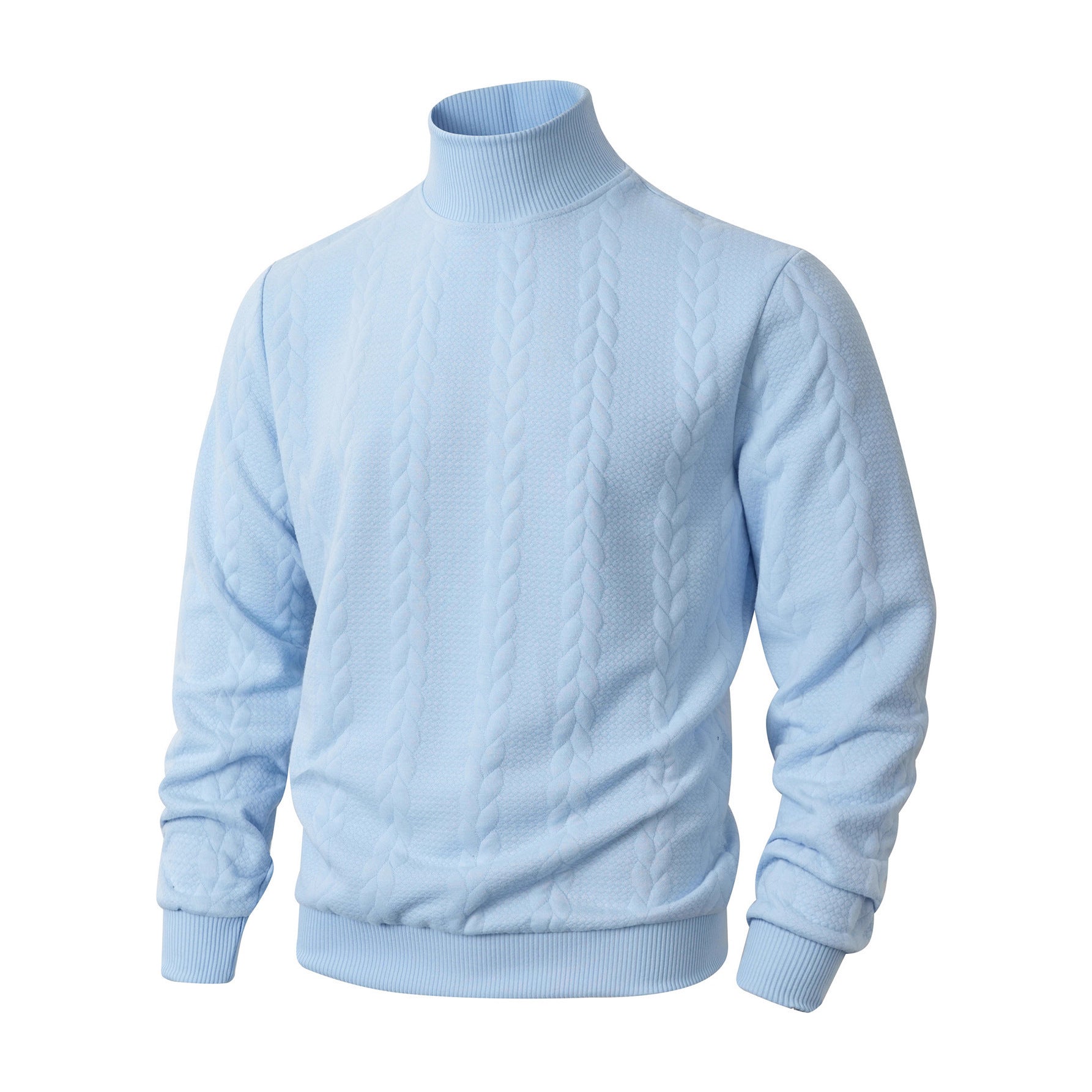 Jersey de Punto con Cuello Alto para Hombre