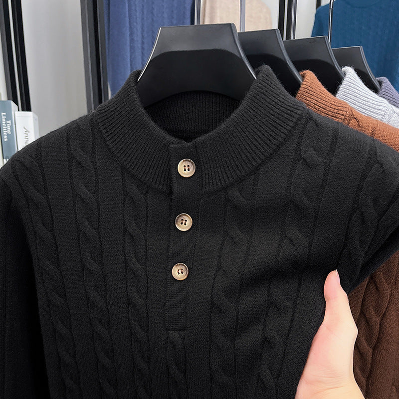 Jersey de Punto – Cuello Alto y Estilo Moderno