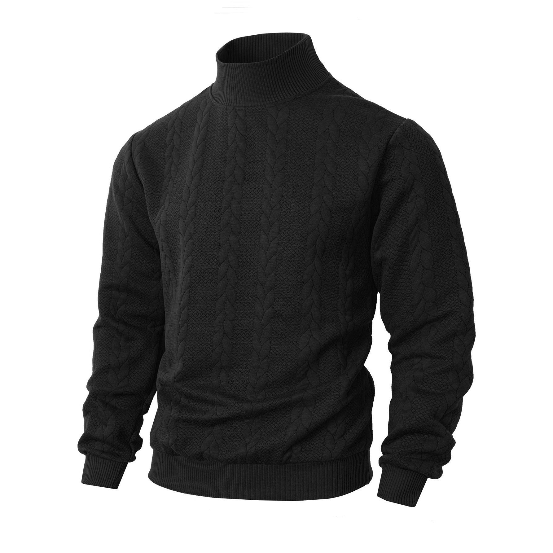 Jersey de Punto con Cuello Alto para Hombre