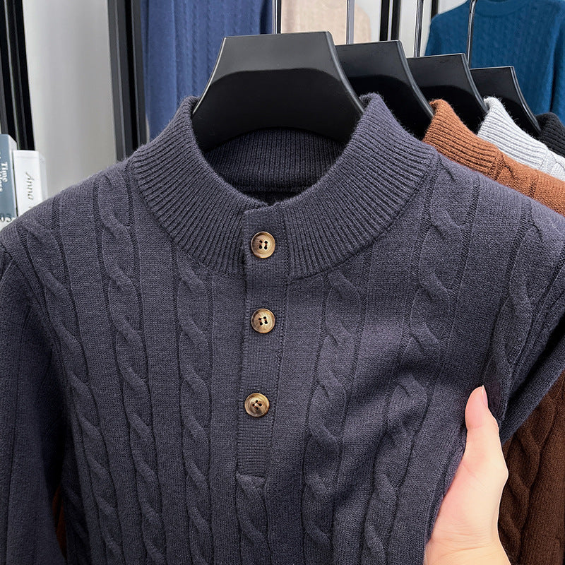 Jersey de Punto – Cuello Alto y Estilo Moderno