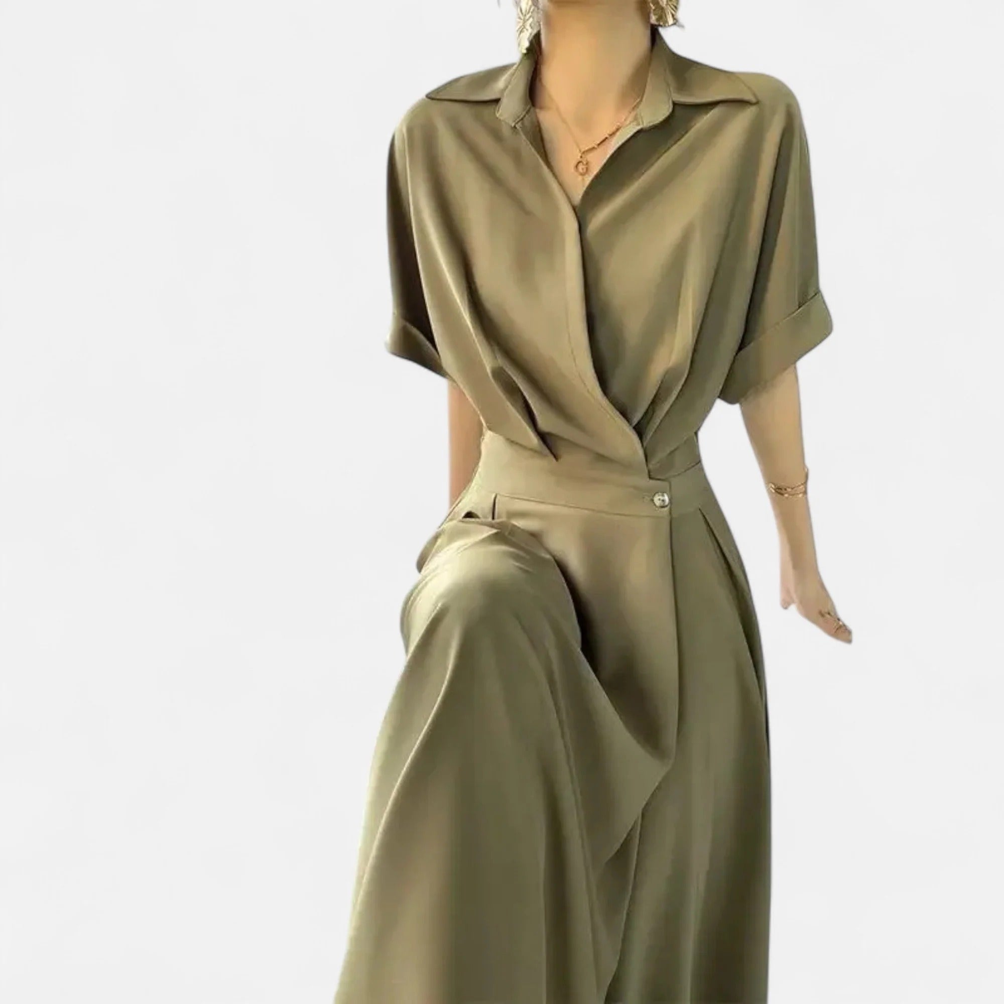 Moritz™ | Vestido camisero de mezcla de algodón para mujer