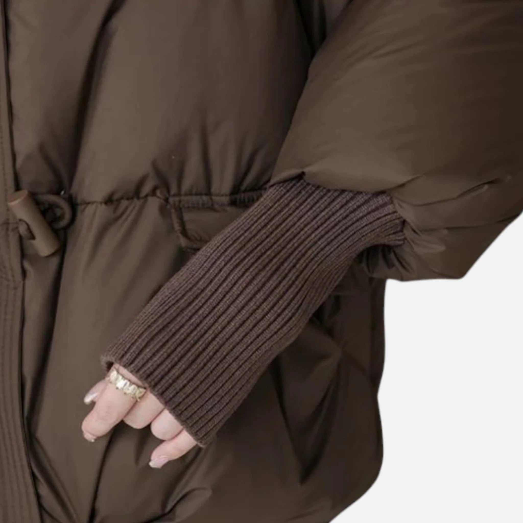 Moritz™ | Abrigo de invierno acolchado con lujoso cuello de piel